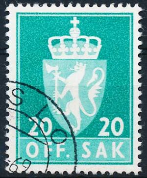Norge Tjenestemærker AFA 071F Stemplet