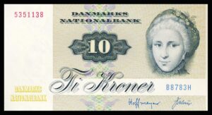 Danmark 10 Kroners 1977 Kvalitet 0 B8783H