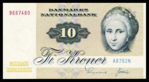 Danmark 10 Kroners 1976 Kvalitet 0  A8762N