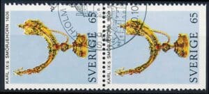 Sverige AFA 733Co+733Cn Stemplet