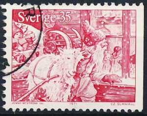 Sverige AFA 735Ch Stemplet