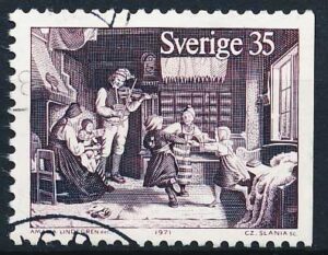 Sverige AFA 737Ch Stemplet