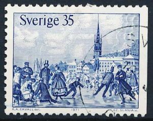 Sverige AFA 738Ch Stemplet