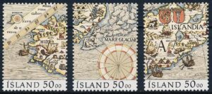 Island AFA 0739a-739c Postfrisk