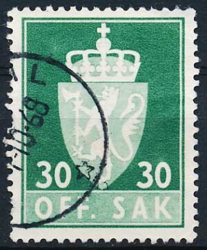 Norge Tjenestemærker AFA 074 Stemplet