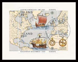 Island AFA 0757 Miniark Stemplet