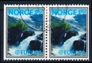 Norge AFA 757FCv+757FCh Stemplet