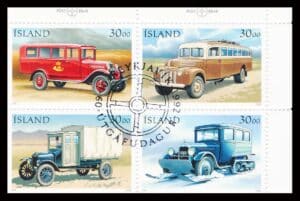 Island AFA 0762-765 4-Blok Stemplet