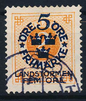 Sverige AFA 077 Stemplet