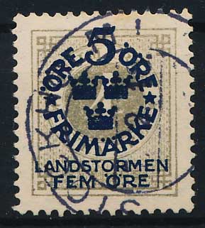Sverige AFA 079 Stemplet