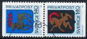 Sverige Rabatmærker AFA 08Co+10Cn Stemplet