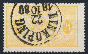 Sverige Tjenestemærker AFA 08 Stemplet