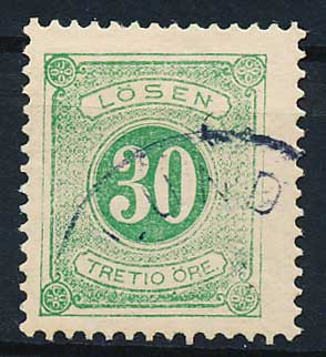 Sverige Portomærker AFA 08B Stemplet