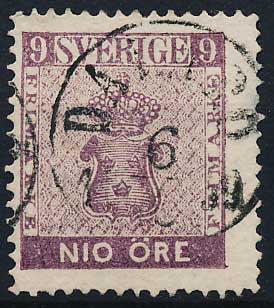 Sverige AFA 008 Stemplet