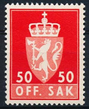 Norge Tjenestemærker AFA 080 Postfrisk