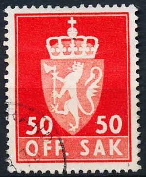 Norge Tjenestemærker AFA 080 Stemplet