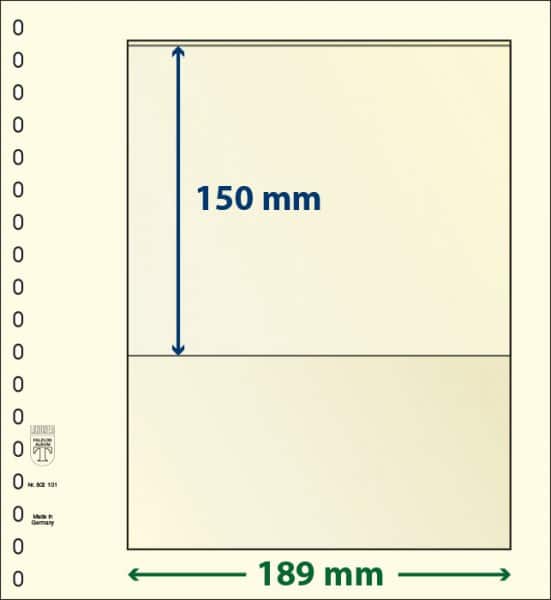 Blankoblad med lommer - Lindner 802 101