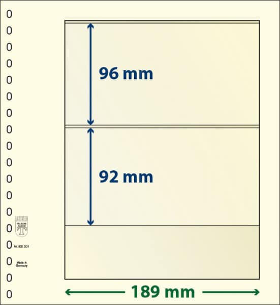 Blankoblad med lommer - Lindner 802 201