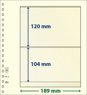 Blankoblad med lommer - Lindner 802 202