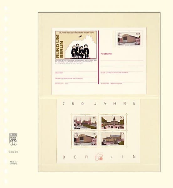 Blankoblad med lommer - Lindner 802 210 - Billede 2