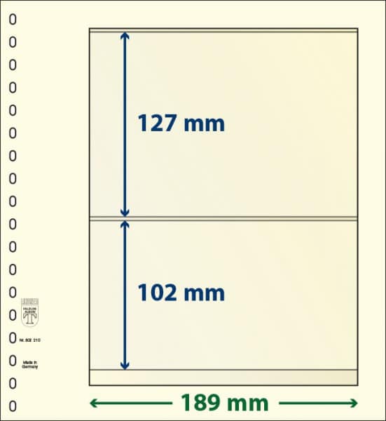 Blankoblad med lommer - Lindner 802 210