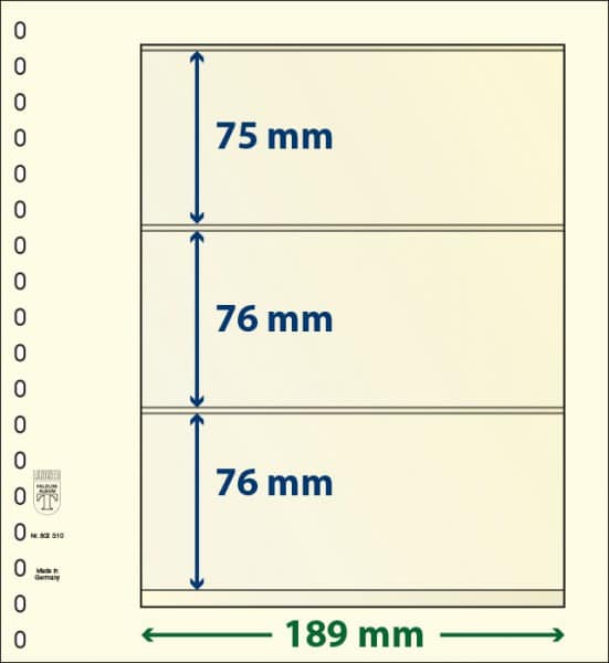 Blankoblad med lommer - Lindner 802 310