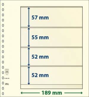 Blankoblad med lommer - Lindner 802 400