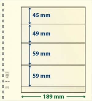 Blankoblad med lommer - Lindner 802 407