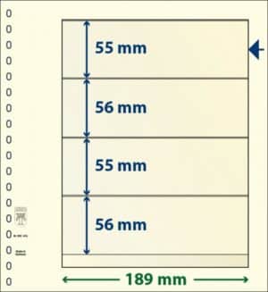 Blankoblad med lommer - Lindner 802 420