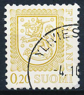 Finland AFA 825 Stemplet