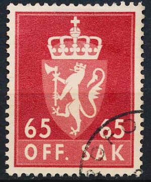 Norge Tjenestemærker AFA 083 Stemplet