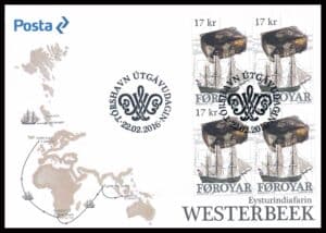 Færøerne FDC AFA 844 4 Blok