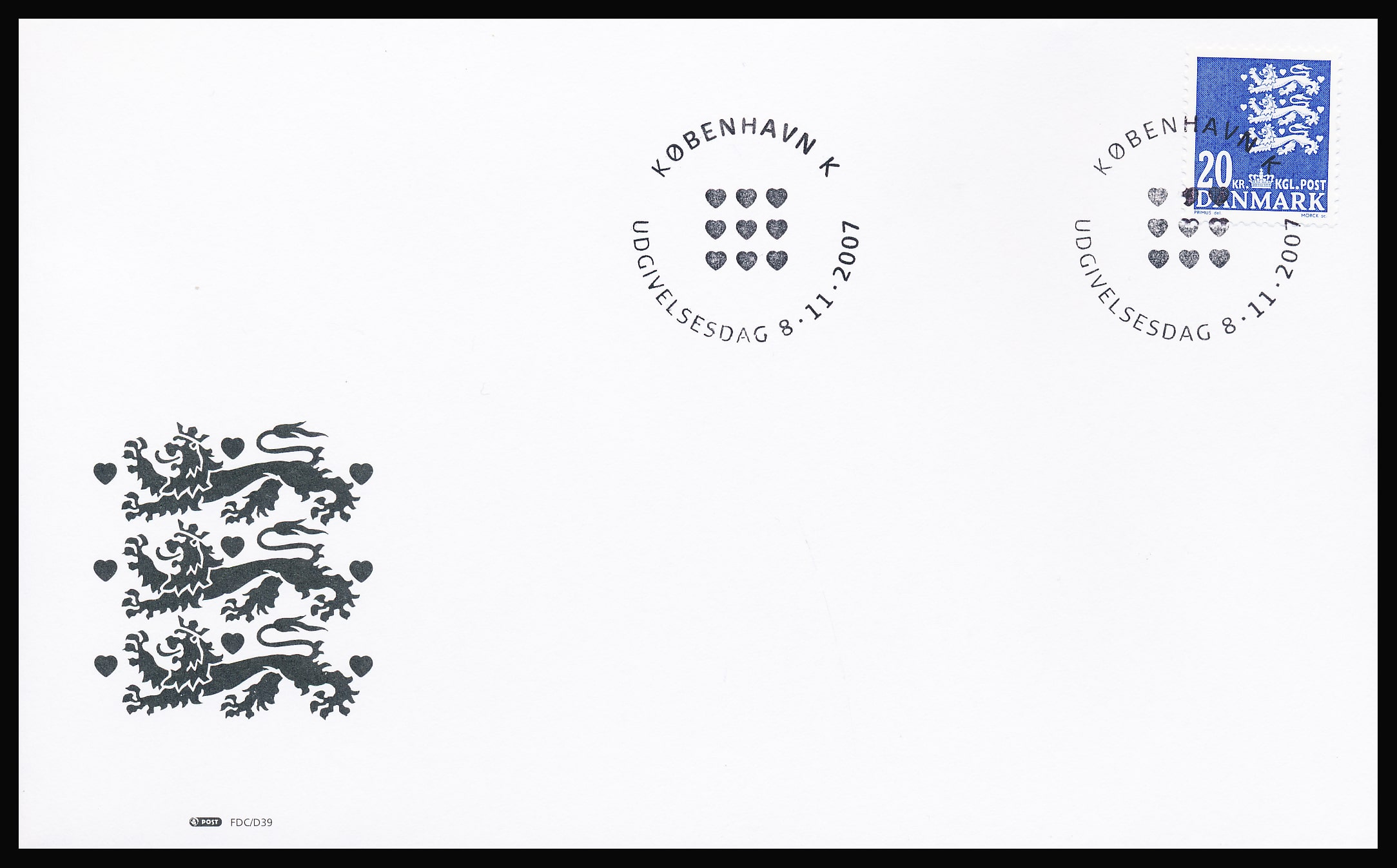Danmark FDC AFA 848a