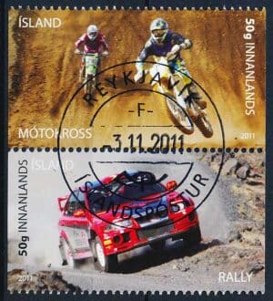 Island AFA 1286+1287 Stemplet