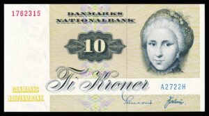 Danmark 10 Kroners 1972 Kvalitet 0  A2722H