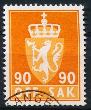 Norge Tjenestemærker AFA 087F Stemplet