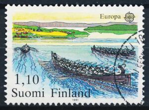 Finland AFA 887 Stemplet