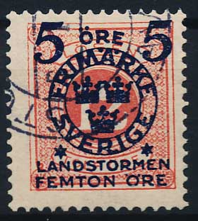 Sverige AFA 092 Stemplet
