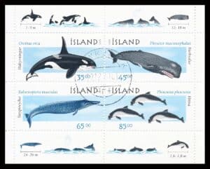 Island AFA 0890-893 Miniark Stemplet