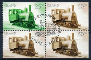 Island AFA 0894-895 4-Blok Stemplet