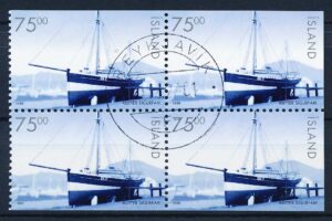 Island AFA 0896 4-Blok Stemplet