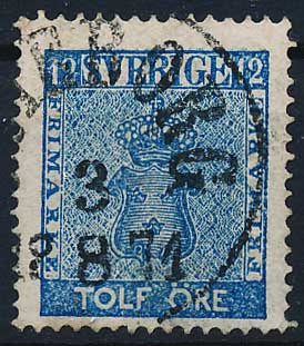 Sverige AFA 009 Stemplet