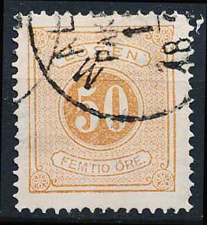 Sverige Portomærker AFA 09 Stemplet