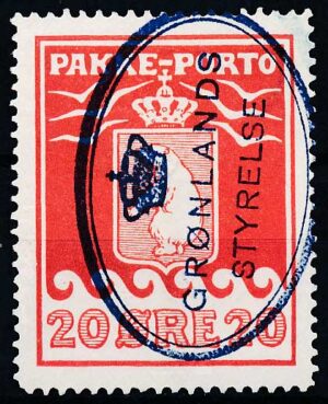 Grønland Pakkeporto AFA 09 Stemplet