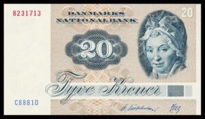 Danmark 20 Kroners 1988 Kvalitet 0  C8881D