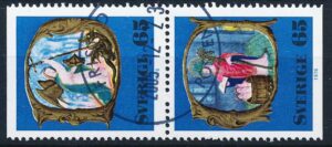 Sverige AFA 0974Co+975Cn Stemplet