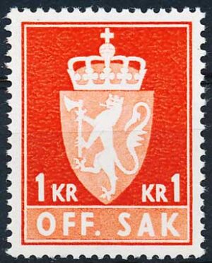 Norge Tjenestemærker AFA 097 Postfrisk