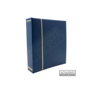 Skruebind blå kunstlæder - Schaubek