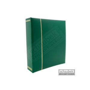 Skruebind grøn kunstlæder - Schaubek