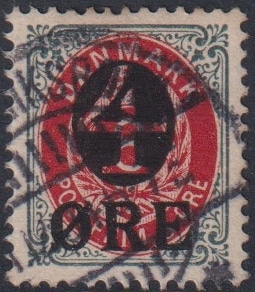 Danmark AFA 40 Stemplet